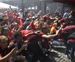 Suporterii Belgiei au făcut spectacol înainte de Belgia - România / Sursă foto: Imago Images
