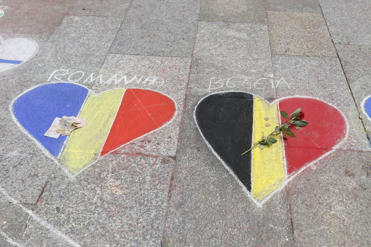 Imagini spectaculoase cu fanii români, înainte de Belgia – România