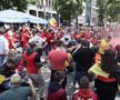 Suporterii Belgiei au făcut spectacol înainte de Belgia - România / Sursă foto: Imago Images