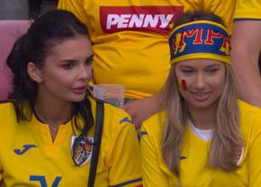 Susținători speciali pentru România: sora lui Edi Iordănescu și soția lui Denis Drăguș au atras toate privirile » Cine l-a așteptat pe Ianis Hagi