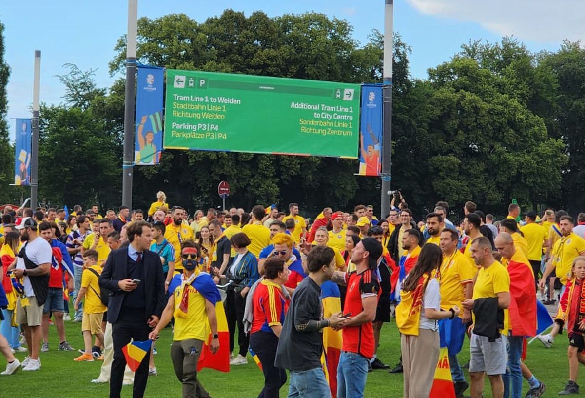 PIELE DE GĂINĂ! Imnul României s-a auzit incredibil la Koln: fanii „tricolori” au făcut o atmosferă senzațională