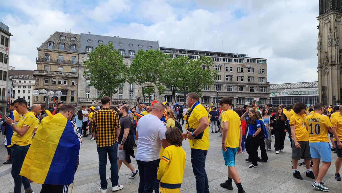 Fanii României, show la Koln! Imagini spectaculoase: „Mujdei is better than chocolate"