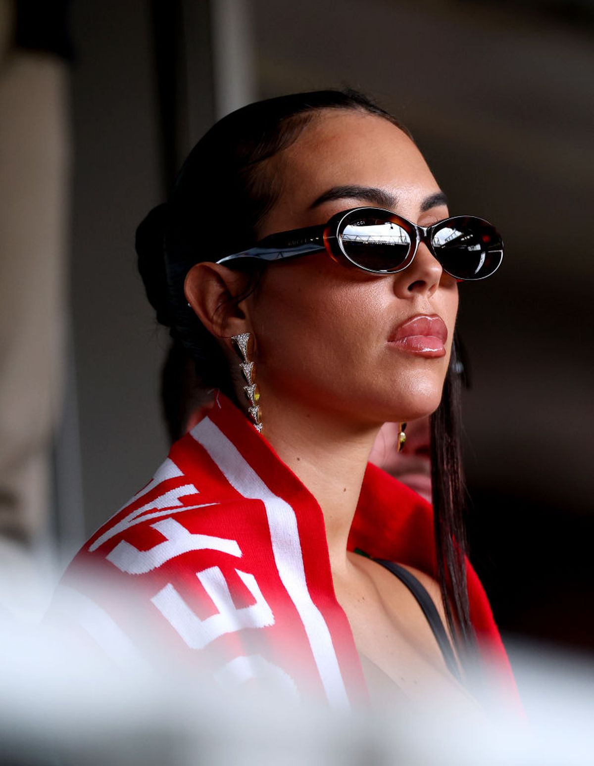 Iubita lui Cristiano Ronaldo a întors toate capetele la Dortmund! Cum a fost surprinsă în tribune la Turcia  - Portugalia