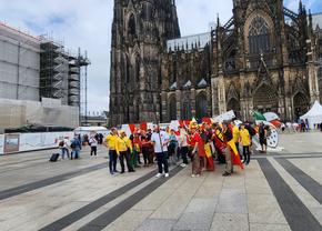 Fanii României fac show la Koln! Imagini spectaculoase înainte de partida cu Belgia