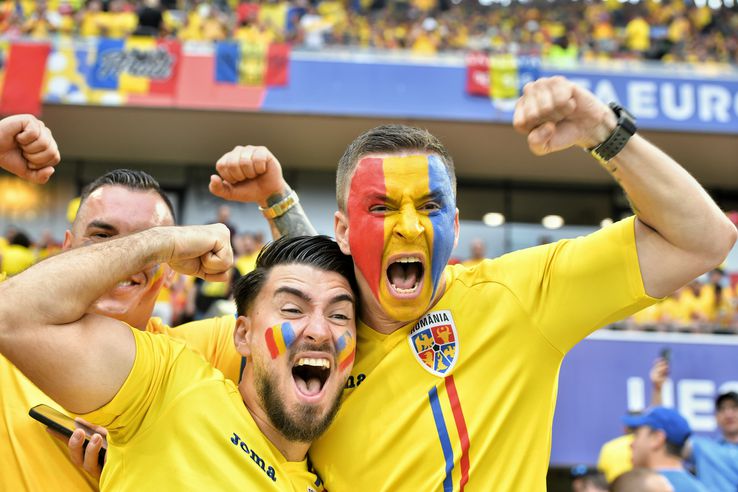 Suporterii României la stadion, înaintea meciului cu Belgia / Foto: Cristi Preda GSP