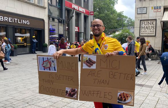 Fanii României, show la Koln! Imagini spectaculoase: „Mujdei is better than chocolate"