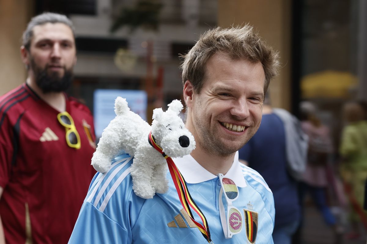 Imagini spectaculoase cu fanii români, înainte de Belgia – România