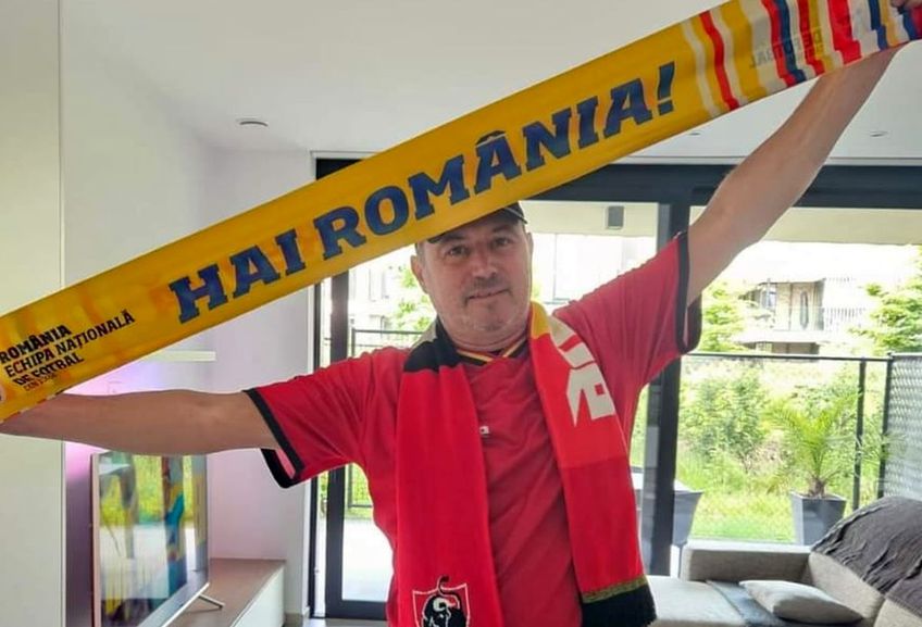 Daniel Minea are inima împărțită la meciul România - Belgia / Sursă foto: Facebook