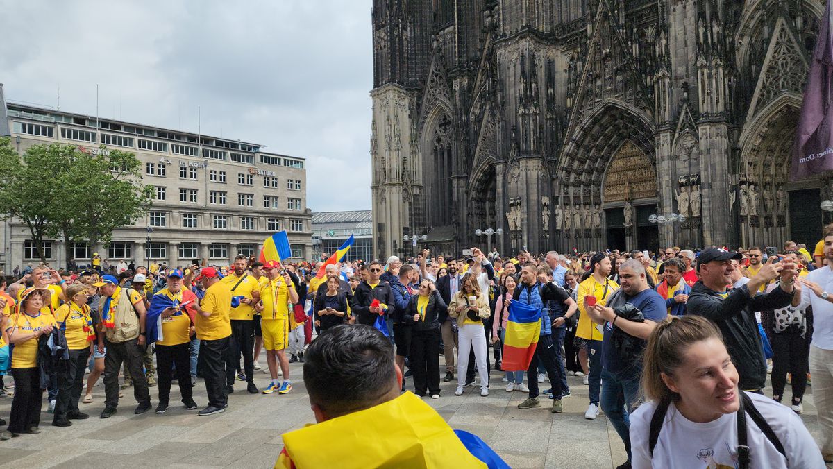 Fanii României, show la Koln! Imagini spectaculoase: „Mujdei is better than chocolate"