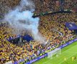 Fanii români au aprins torțe cu Belgia + un mesaj clar în războiul FCSB - CSA Steaua » Momentele surprinse în repriza secundă