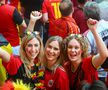 Soțiile fotbaliștilor belgieni au acaparat atenția în tribune la meciul cu România