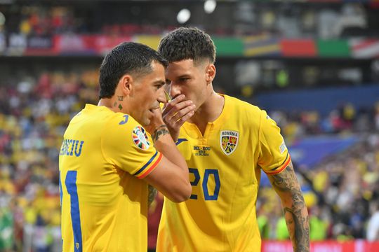 Nicolae Stanciu și Dennis Man, în Belgia - România / foto: Cristi Preda (GSP)