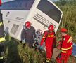 Accident grav pe A2, în care a fost implicat autocarul unei echipe de baschet din Oradea/Foto: ISU Călărași