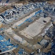 Stadionul „Silverdome” din Detroit, pus la pământ