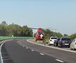 Accident grav pe A2, în care a fost implicat autocarul unei echipe de baschet din Oradea/Foto: ISU Călărași