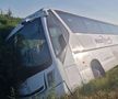 Accident grav pe A2, în care a fost implicat autocarul unei echipe de baschet din Oradea/Foto: ISU Călărași