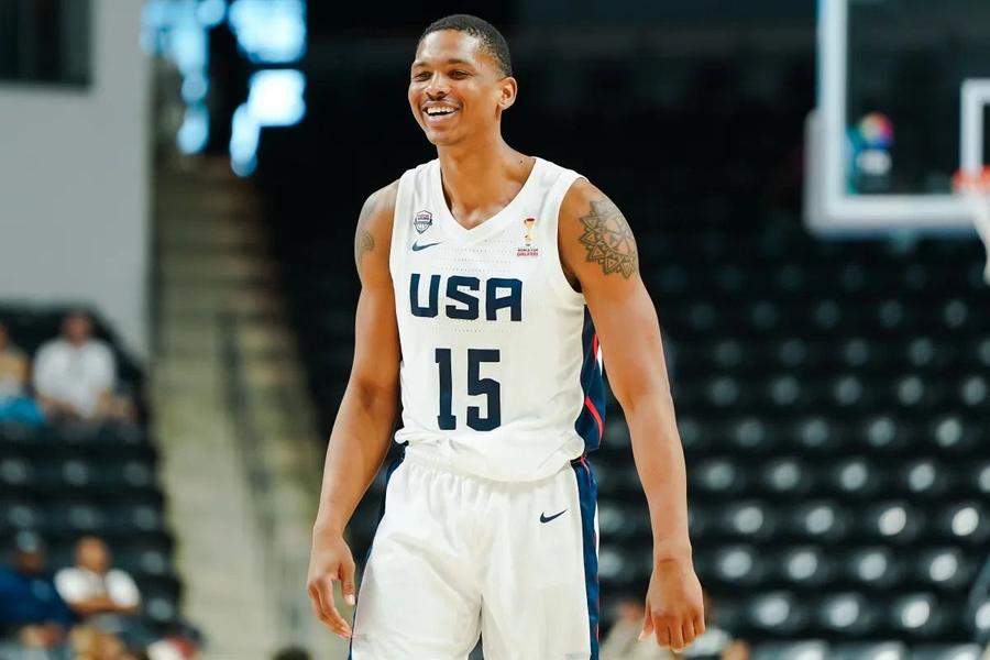 Malcolm Hill, noul jucător al lui U-BT Cluj-Napoca, în echipamentul naționalei americane/Foto: fiba.basketball Al 5-lea transfer pentru U-BT Cluj-Napoca! Un baschetbalist cu experiență în NBA a semnat cu formația ardeleană