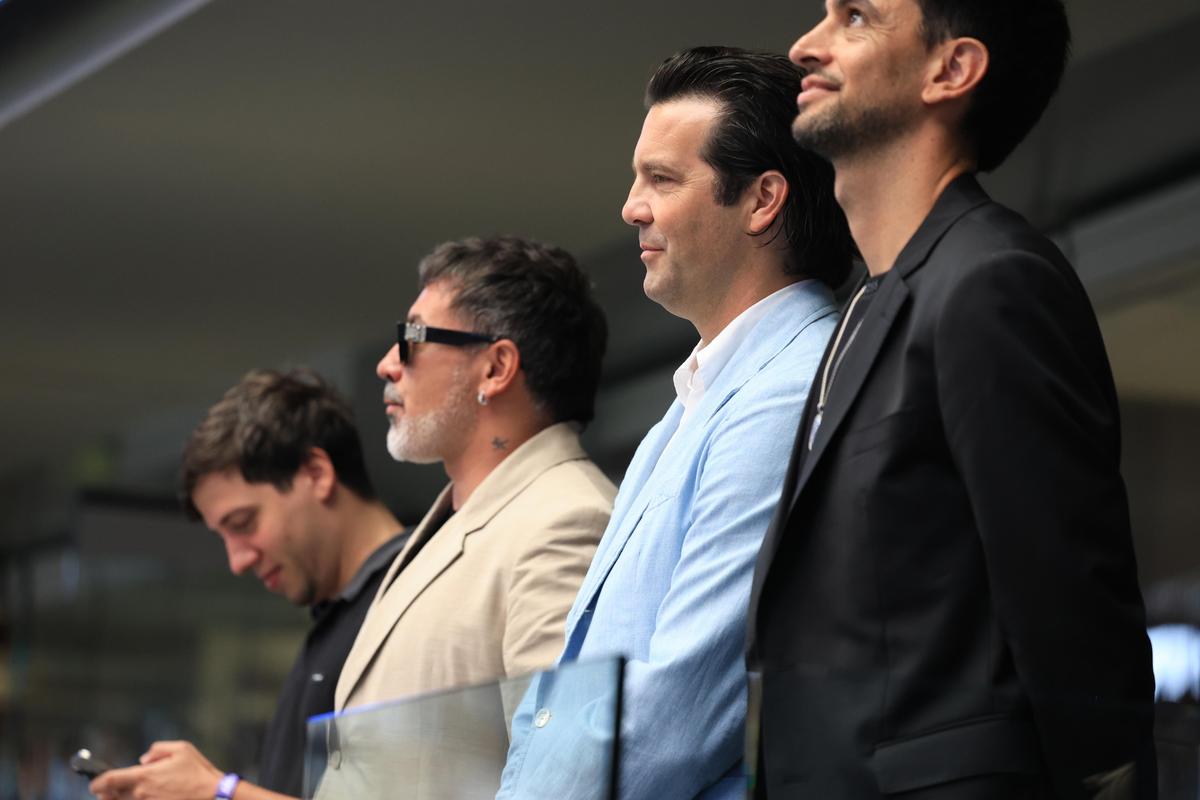 Santiago Solari și Ezequiel Lavezzi