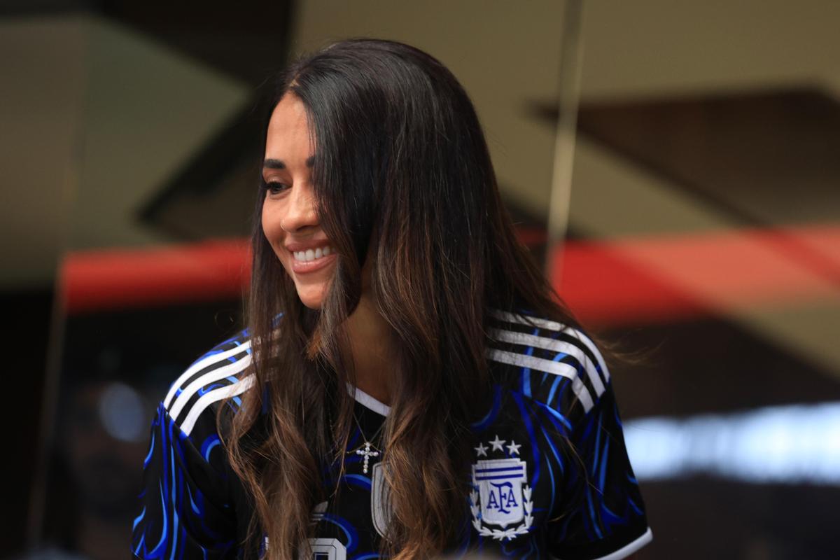 Explozie de bucurie în loja lui Lionel Messi la Argentina - Austria » Antonella a atras toate privirile