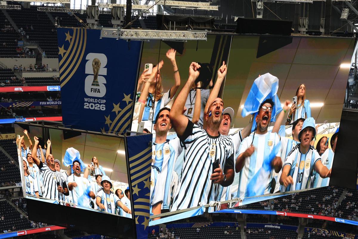 Argentina - Austria, imagini din tribune // foto: Ionuț Iordache (GSP)