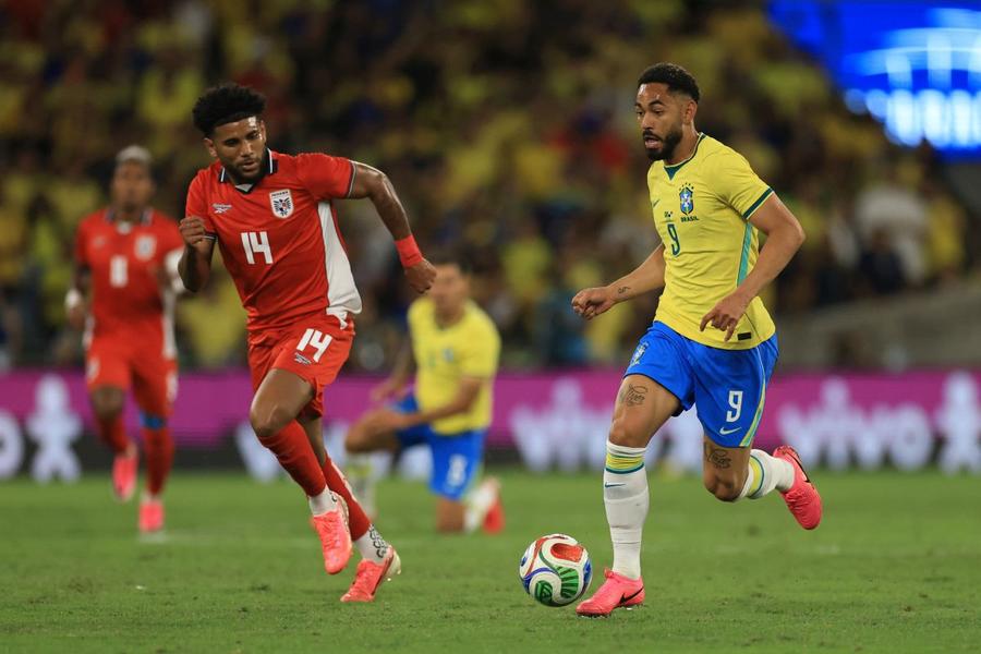 Matheus Cunha are trei goluri la naționala Braziliei în 25 de selecții / Foto: GettyImages Noul atacant al lui Carlo Ancelotti e pe val la Mondial » Ce înseamnă bucuria de după gol a lui Matheus Cunha