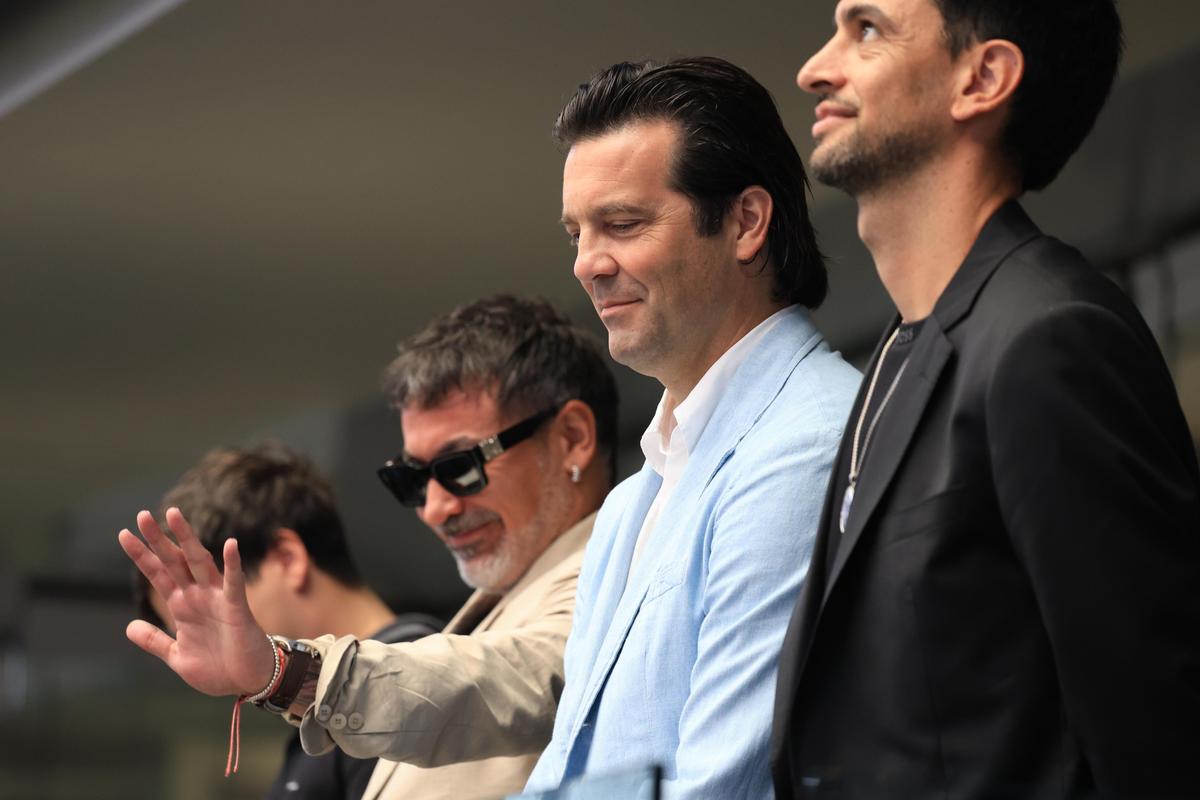Santiago Solari și Ezequiel Lavezzi