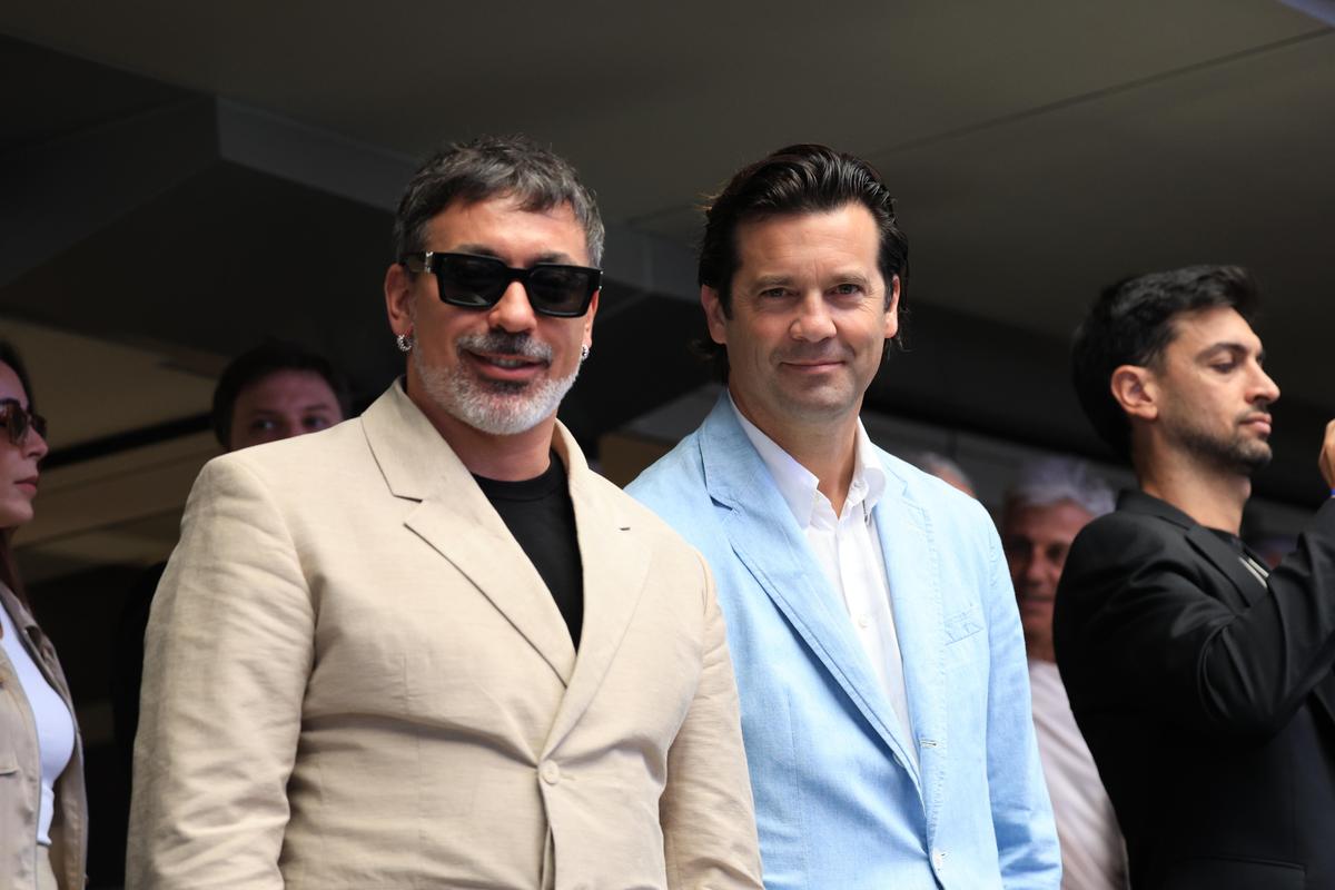 Santiago Solari și Ezequiel Lavezzi