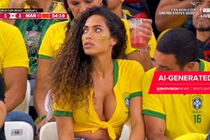 Comentariul TV clonat, femei frumoase inexistente și „Hitler” din tribuna Germaniei: AI-ul stăpânește Mondialul într-un fel sinistru! Cum a fost trucat comentariul TV: „Cine e negresa asta?”