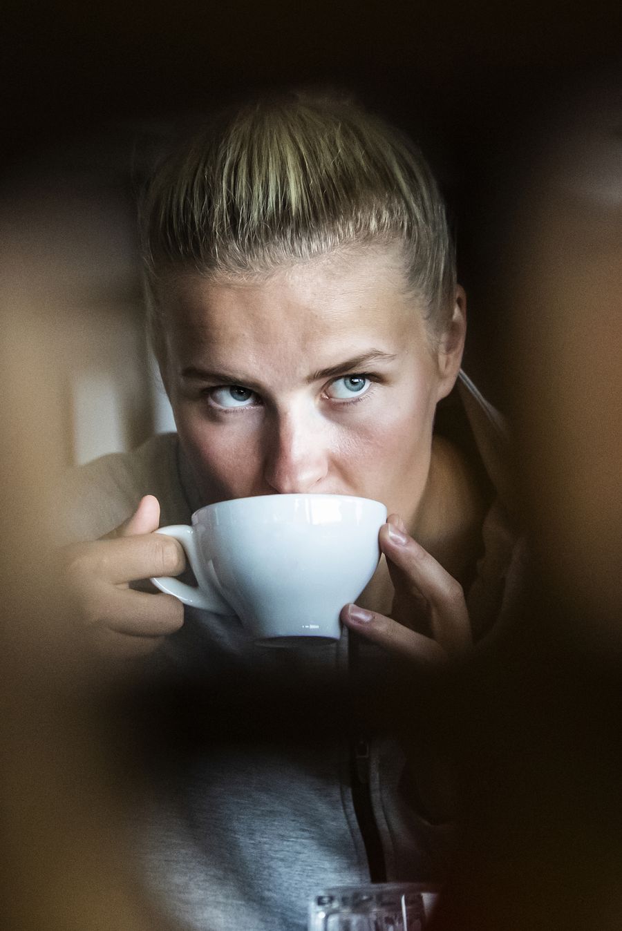 Savurând o cafea după un antrenament FOTO Marius Ionescu