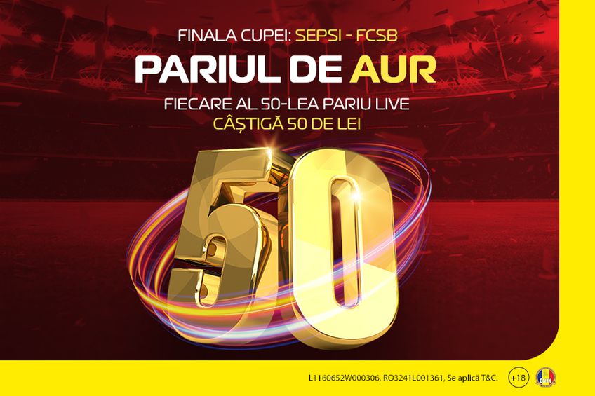 PariazÄƒ Live La Sepsi Fcsb PromoÈ›ia Pariul De Aur Te È›ine Conectat 90 De Minute La Finala Cupei Romaniei