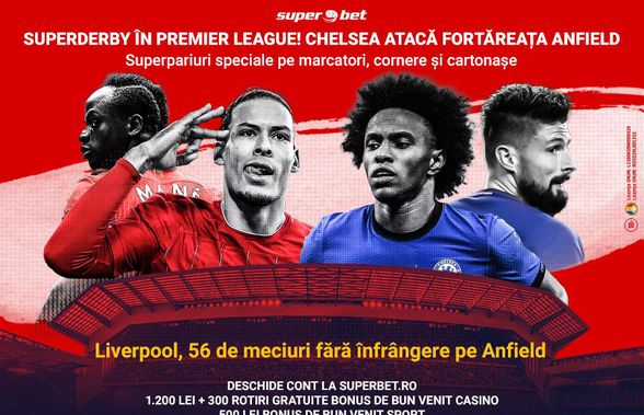 Liverpool – Chelsea: „Cormoranii” nu au pierdut de 56 de meciuri pe Anfield! Le opresc „The Blues” această SuperSerie?