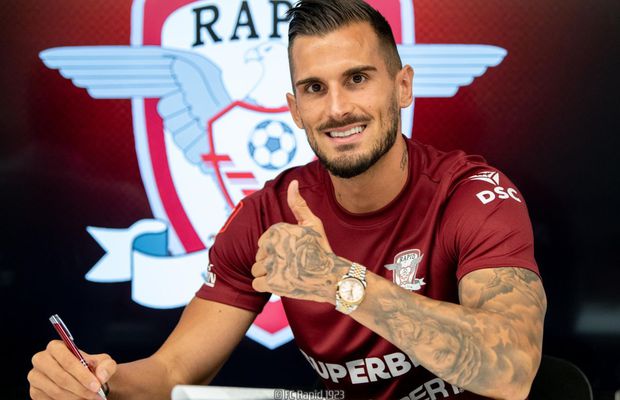 Rapid l-a prezentat pe Dugandzic! » Prima reacție a fotbalistului: „Vreau să fac lucruri mărețe aici!”