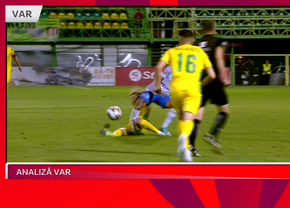 Încă un meci din Liga 1 influențat decisiv de VAR » Ion Crăciunescu: „Aici trebuia «roșu»!”