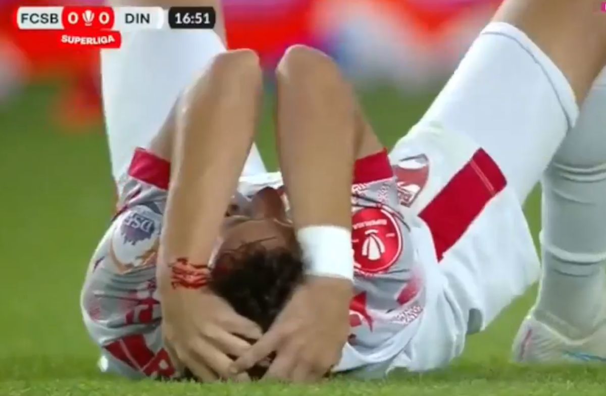 Sperietură în minutul 17 al derby-ului de pe „Arcul de Triumf” » Echipele medicale, în alertă din cauza ciocnirii Pantea - Bani