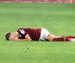 Albion Rrahmani a ieșit accidentat în Rapid - CFR Cluj 2-2