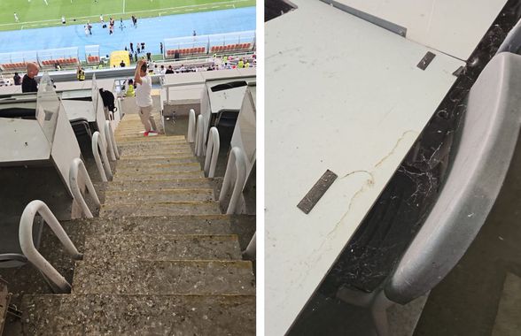 Condiții deplorabile în tribune la Shkendija - FCSB » „Coteț” la masa presei: ce au găsit reporterii GSP prezenți la Skopje