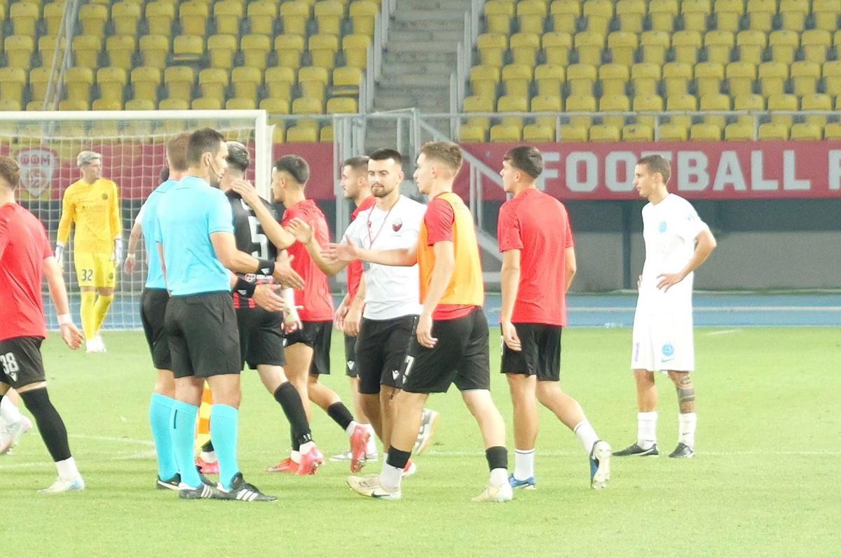 Imagini de la finalul meciului Shkendija - FCSB / FOTO: Andrei Furnigă (GSP.ro)