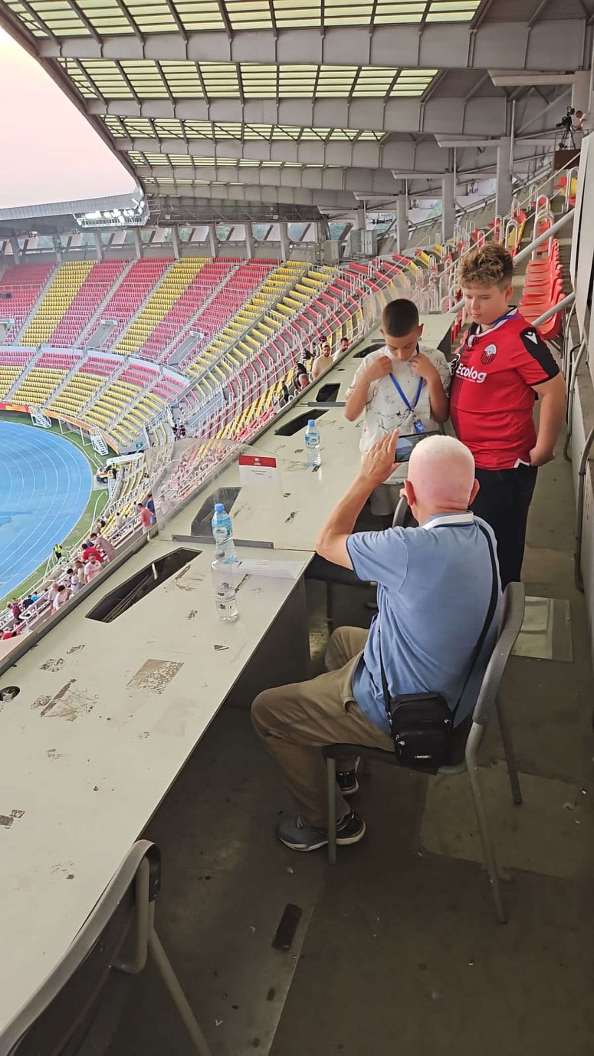 Masa presei pe stadionul „Todor Proeski" Skopje, la Shkendija - FCSB