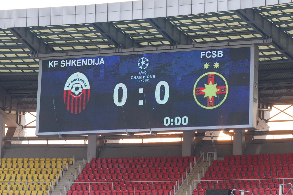 Imagini de la încălzire, înainte de Shkendija - FCSB