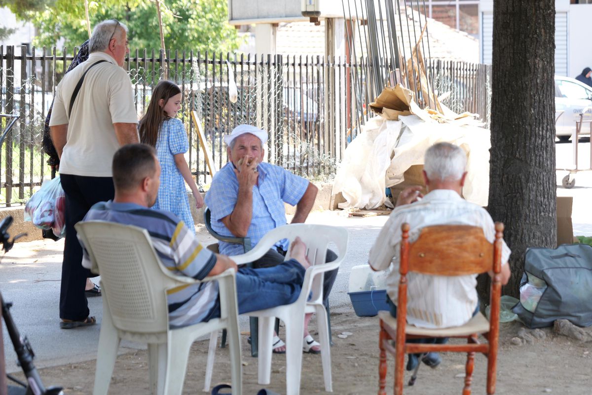 Imagini de pe străzile din Skopje înaintea meciului Shkendija - FCSB // foto: Andrei Furnigă (GSP)
