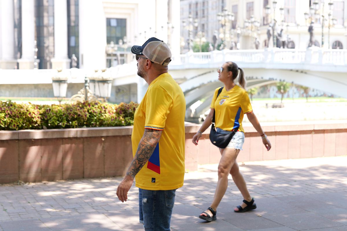 Imagini de pe străzile din Skopje înaintea meciului Shkendija - FCSB // foto: Andrei Furnigă (GSP)
