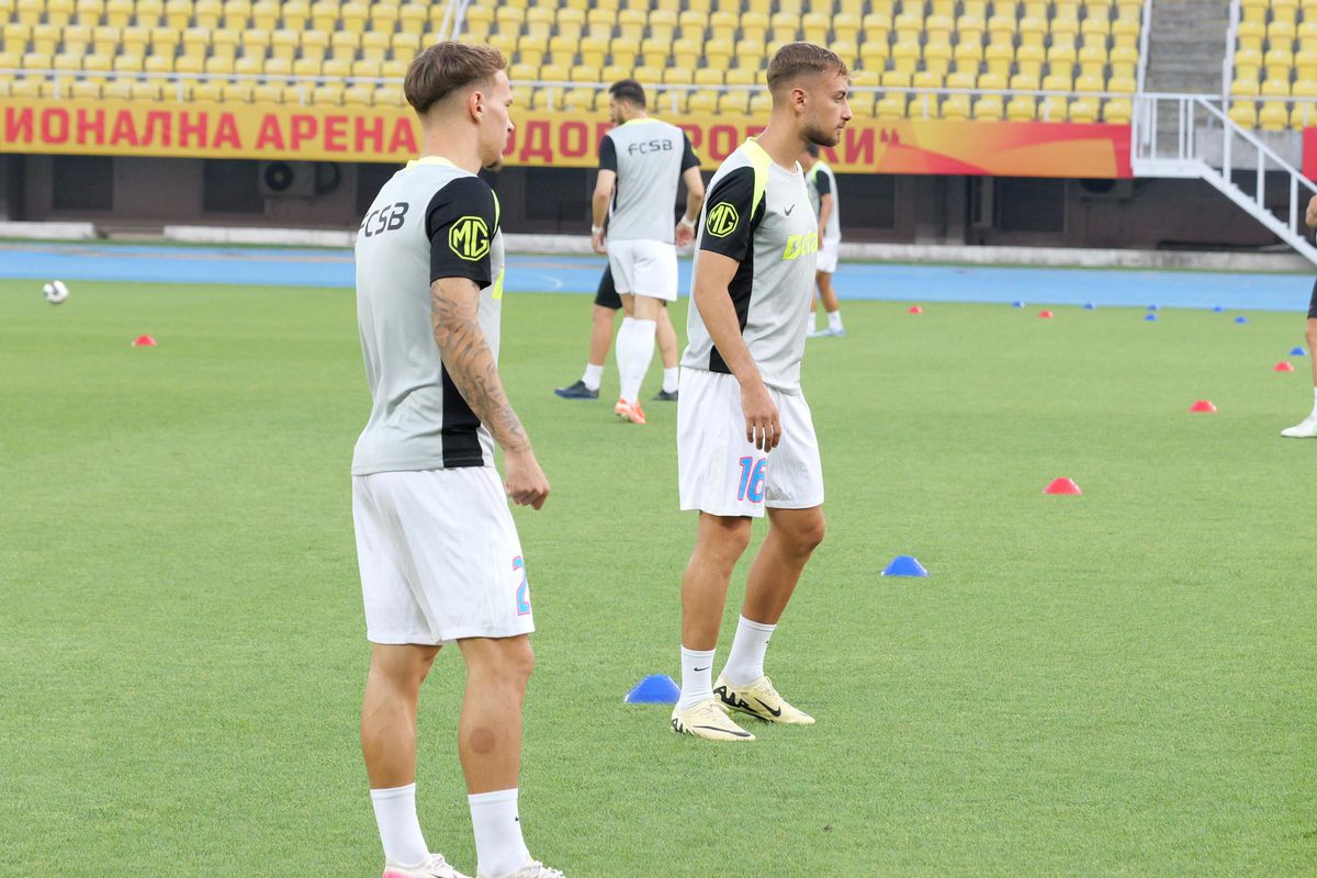 Imagini de la încălzire, înainte de Shkendija - FCSB