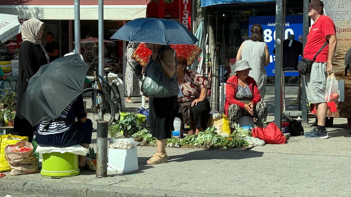 Imagini de pe străzile din Skopje înaintea meciului Shkendija - FCSB // foto: Andrei Furnigă (GSP)