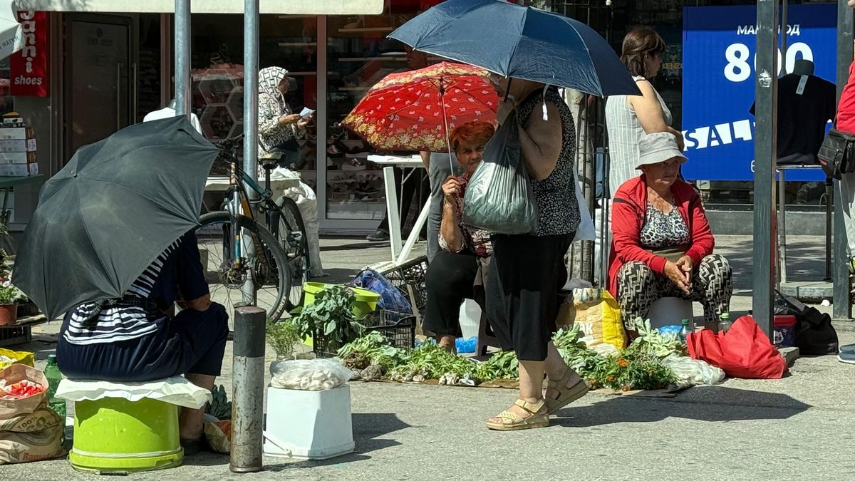 Imagini de pe străzile din Skopje înaintea meciului Shkendija - FCSB // foto: Andrei Furnigă (GSP)
