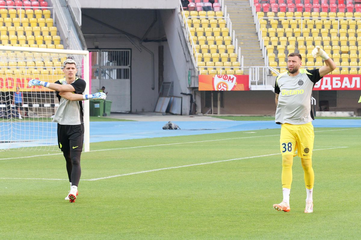 Condiții deplorabile în tribune la Shkendija - FCSB » „Coteț” la masa presei: ce au găsit reporterii GSP prezenți la Skopje