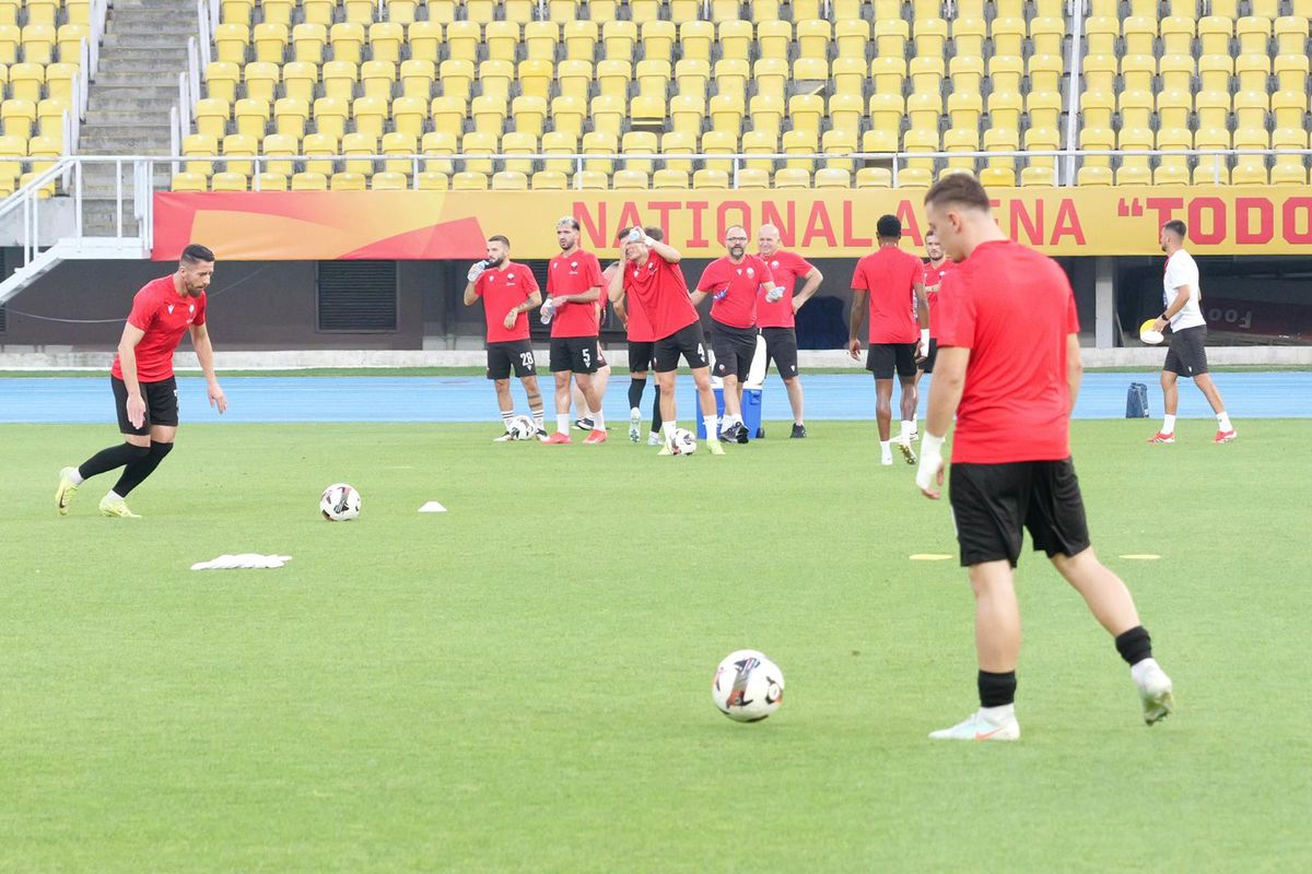 Imagini de la încălzire, înainte de Shkendija - FCSB