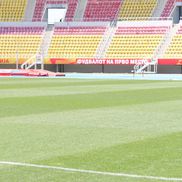 Imagini cu arena din Skopje înainte de Shkendija - FCSB // foto: Andrei Furnigă (GSP)