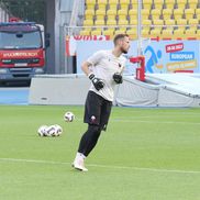 Imagini de la încălzire, înainte de Shkendija - FCSB/ foto: Andrei Furnigă (GSP)