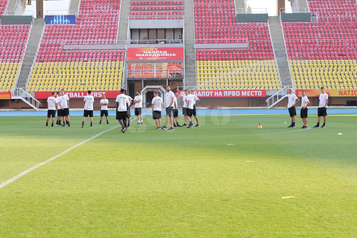 Imagini de la stadion, înainte de Shkendija - FCSB