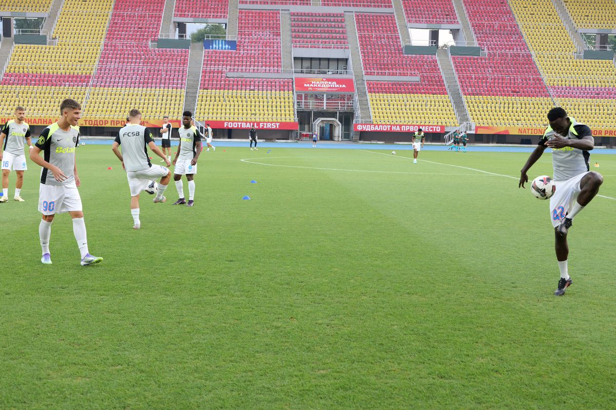 Imagini de la încălzire, înainte de Shkendija - FCSB